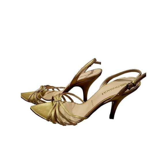 Brunomagli Gold Sandal size 6 - Picture 2 of 7